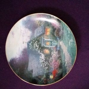 Plate Weathervane Cottage by Thomas Kincade #2228C 8 1/2"